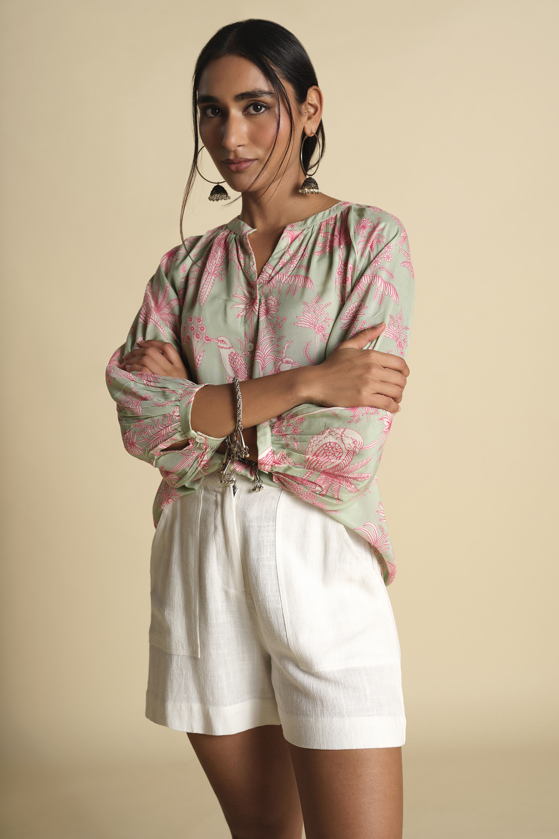 Jheel Top, Sage Green, image 3